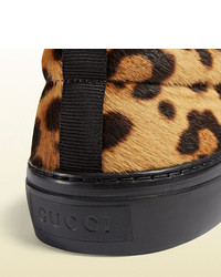 gucci leopard sneakers