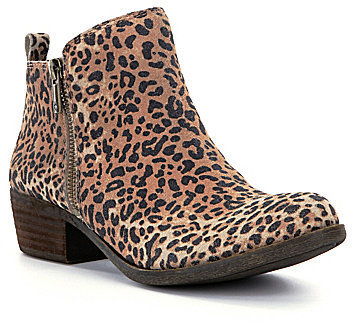 lucky brand ankle boots leopard