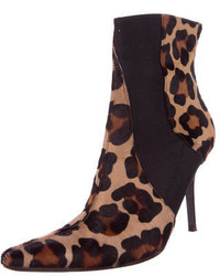 Dolce & Gabbana Ponyhair Ankle Boots