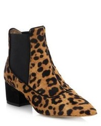 Tabitha Simmons Spotted Calf Hair Suede Ankle Boots