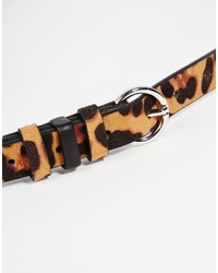Asos Curve Leopard Detail Waist And Hip Belt