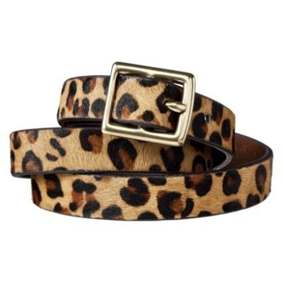 Merona Leopard Print Calf Hair Belt Browntan M, $16 | Target | Lookastic