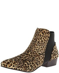Tan Leopard Suede Boots