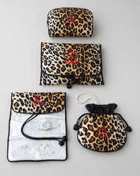 Zazendi Leopard Print Jewelry Pouch
