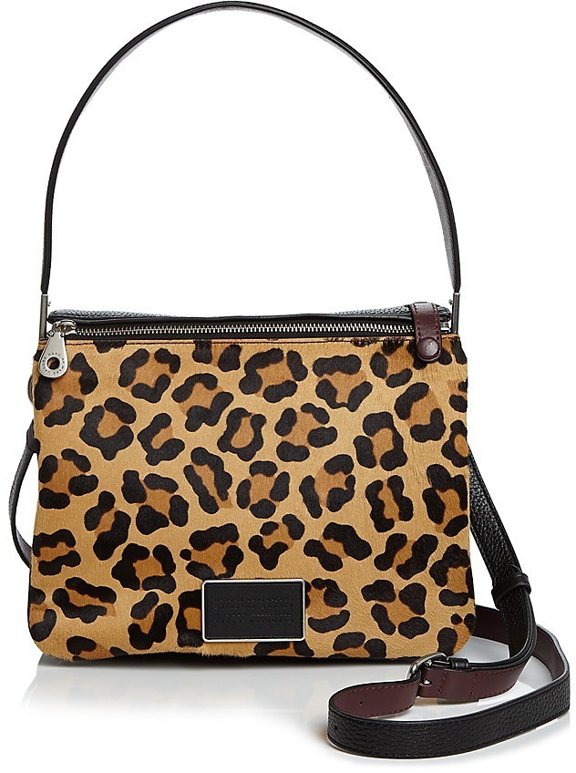 leopard calf hair handbag