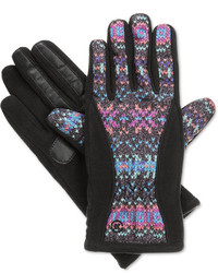 Isotoner Signature Matrix Nylon Thermaflex Core Smartouch Tech Gloves