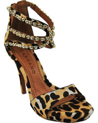 Carrano 10484532 Sandal Cinnamon Leopard Natural Leather Sandals