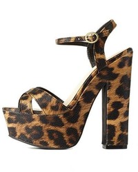 charlotte russe leopard heels