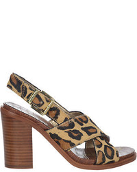 Sam Edelman Ivy High Heel Leopard Printed Sandals