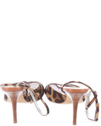 Dolce & Gabbana Leopard Ponyhair Sandals