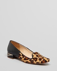 Diane von Furstenberg Smoking Flats Canela Leopard