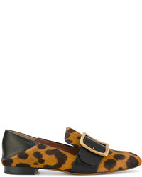 Bally Leopard Print Loafers