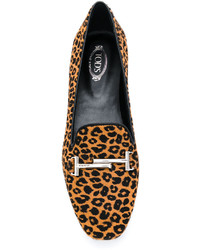 Tod's Leopard Print Loafers