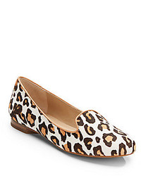 leopard smoking loafers