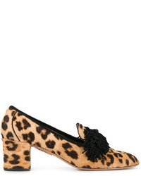 Aquazzura Leopard Wild Heeled Loafers