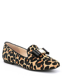 Cole Haan Tali Bow Leopard Printed Loafers