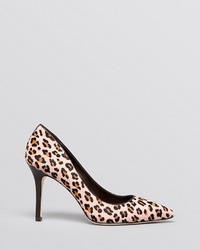 Brian Atwood B Pointed Toe Pumps Malika Leopard Print High Heel