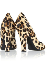 Dolce & Gabbana Leopard Print Calf Hair Pumps