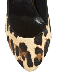 Dolce & Gabbana Leopard Print Calf Hair Pumps