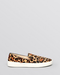 Via Spiga Flat Slip On Sneakers Galant Leopard Print