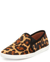 Tan Leopard Suede Sneakers