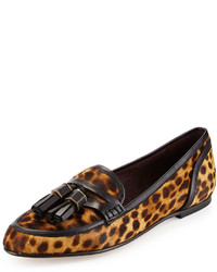 Etienne Aigner Story Calf Hair Tassel Loafer Leopard 239 Last