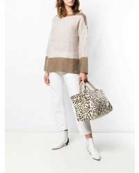 Danielapi Leopard Large Tote Bag