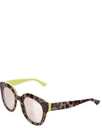 Dolce & Gabbana Mirrored Leopard Sunglassses