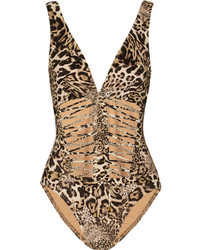 Karla Colletto Leopard Print Swimsuit