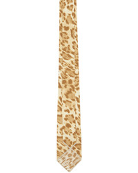 Engineered Garments Tan Leopard Tie