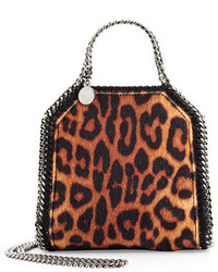 Stella McCartney Falabella Leopard Print Tiny Tote Bag