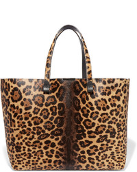 Victoria Beckham Simple Shopper Leopard Print Calf Hair Tote Leopard Print