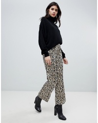 Soaked in Luxury Leopard Print Loose Trousers
