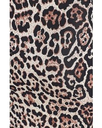Pink Tartan Leopard Patterned Body Con Dress