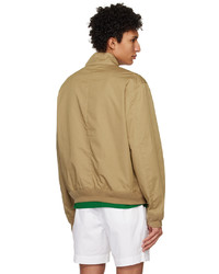 Polo Ralph Lauren Tan Two Button Bomber Jacket