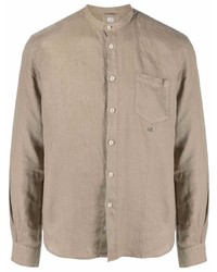 C.P. Company Logo Button Down Fitted Shirt