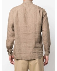 Lardini Long Sleeved Linen Shirt