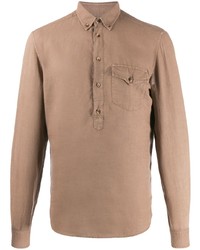 Brunello Cucinelli Plain Linen Shirt