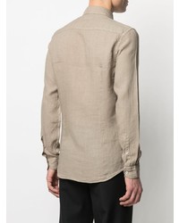 Fay Slim Cut Linen Shirt