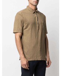 Massimo Alba Short Sleeved Linen Polo Shirt