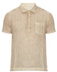 120% Lino 120 Lino Short Sleeved Linen Shirt