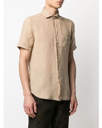 Glanshirt Chest Patch Pocket Linen Shirt