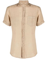 Glanshirt Chest Patch Pocket Linen Shirt