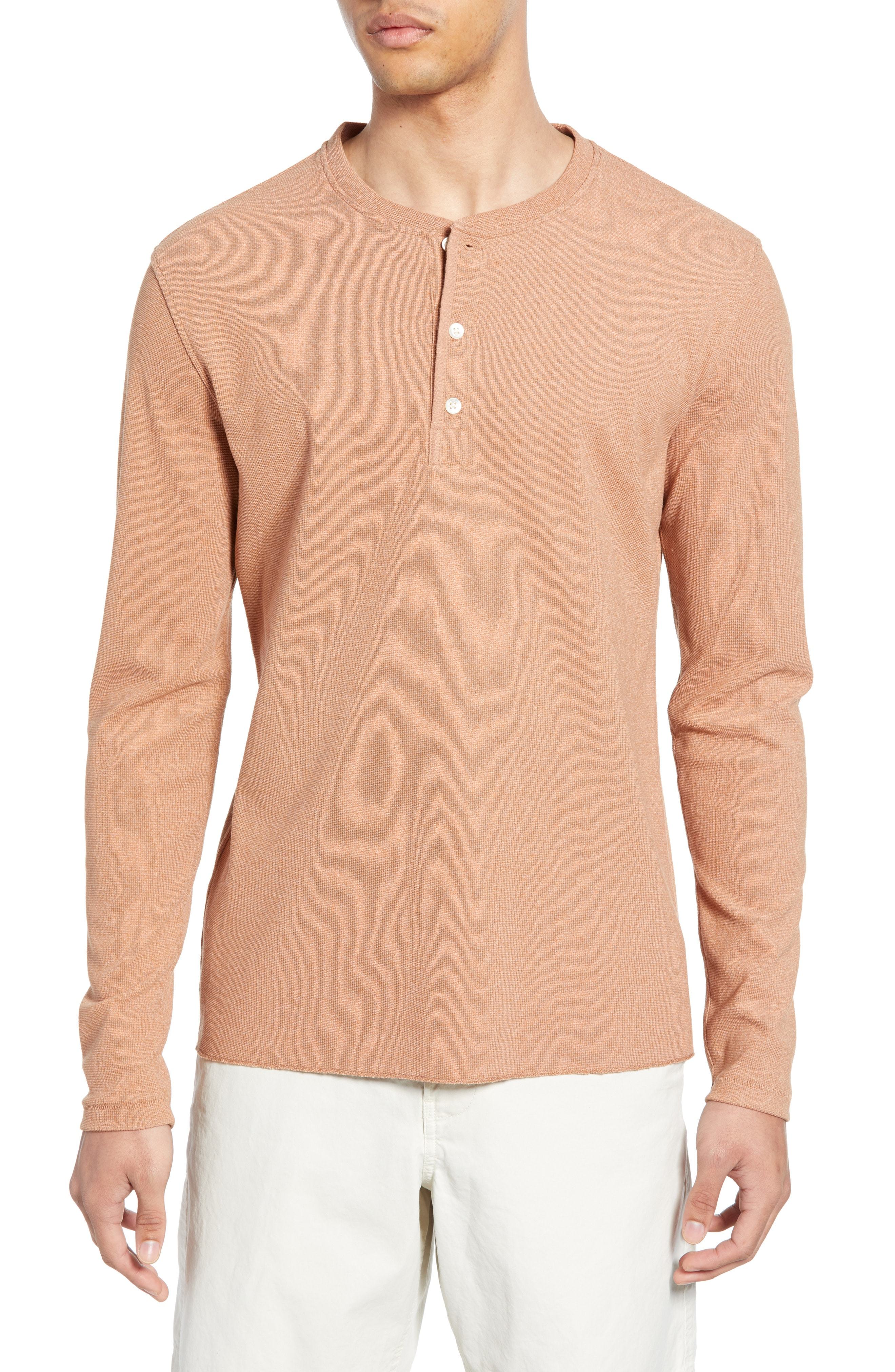 Billy Reid Regular Fit Waffle Knit Henley 115 Nordstrom