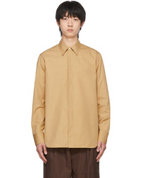 Jil Sander Beige Organic Cotton Shirt