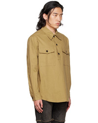 DRAE Beige Patch Pocket Polo