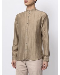 D'urban Collarless Button Up Shirt
