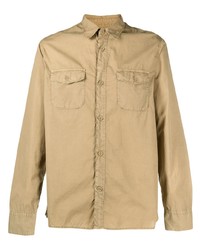 Officine Generale Flap Pocket Cotton Shirt