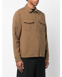 Fred Perry Long Sleeve Zip Up Shirt