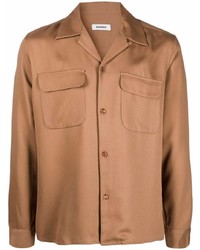 Sandro Notched Collar Buttoned Up Shirt